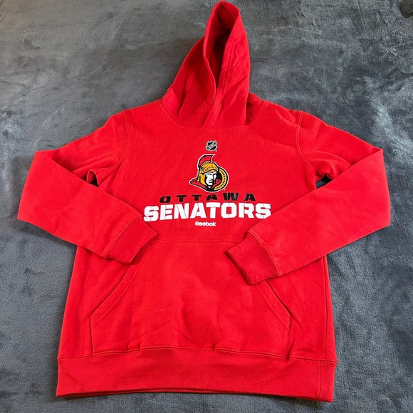 Reebok Other - Reebok Ottawa Senators NHL Hoodie Sweatshirt Pullover Red Graphic Youth Medium